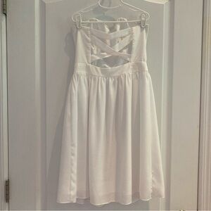 🎉Dress Sale🎉 Strapless White Short Dress